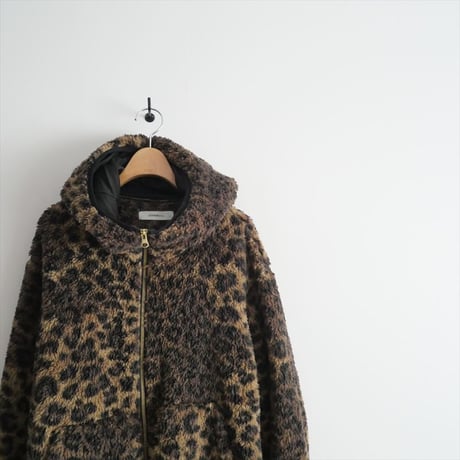 2023AW / MUSE de Deuxieme Classe別注 / JOHNBULL / LEOPARD FLEECE ZIP パーカー / 23010521002830 / 2405-0649