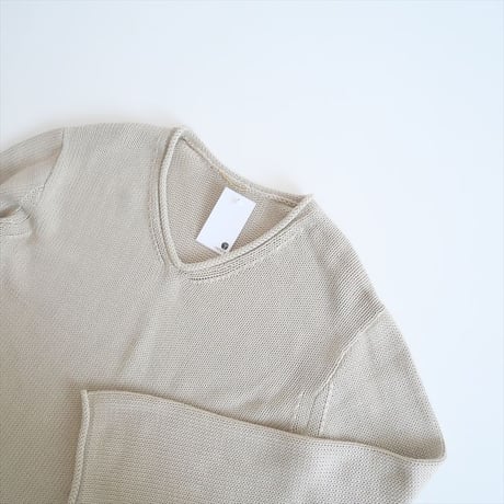 2024SS・人気完売品 / L'Appartement / Cotton 3G Vneck Knit / 24080560211010 / 2411-1197