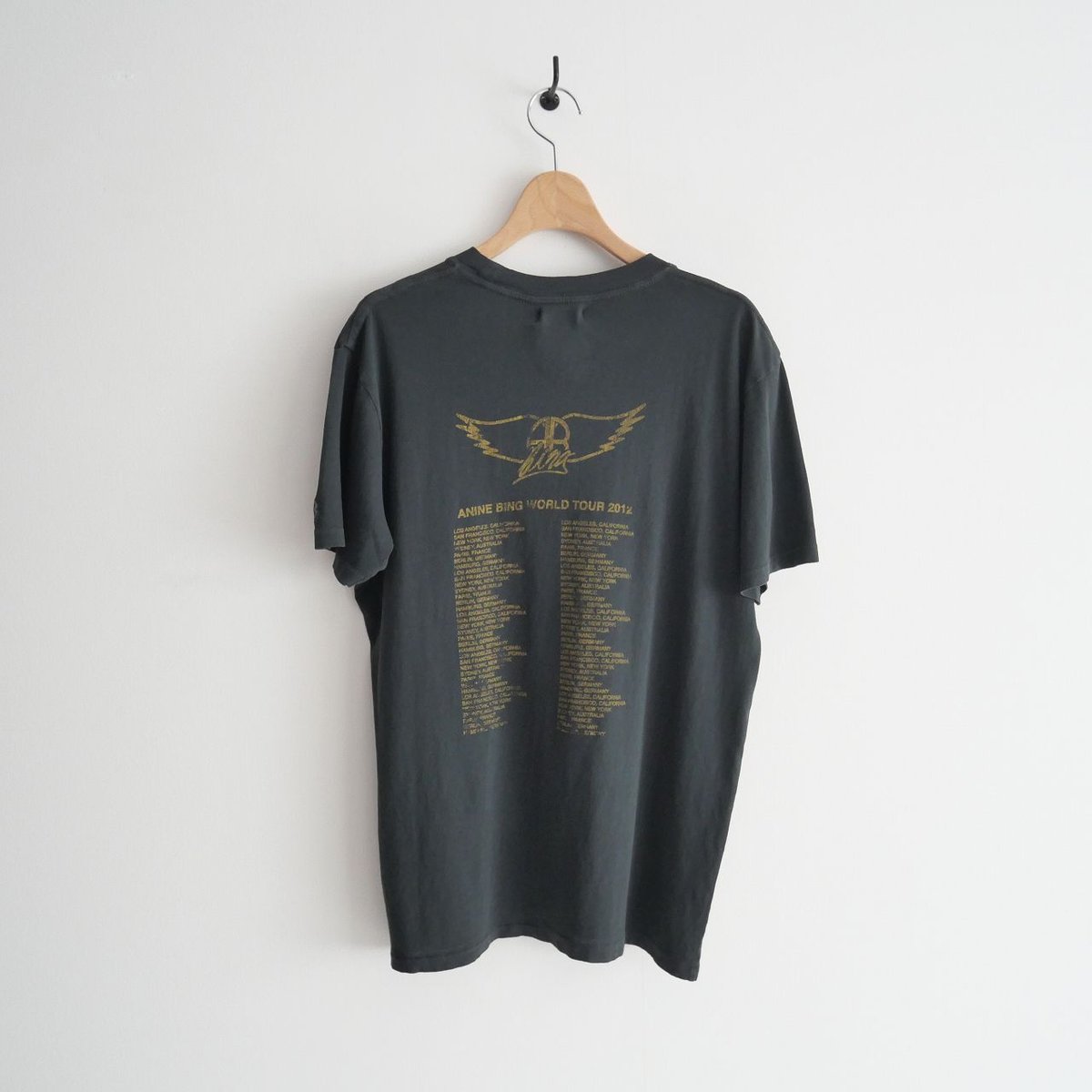 2022 / 未使用 / ANINE BING / BING TOUR Tシャツ / A-08 