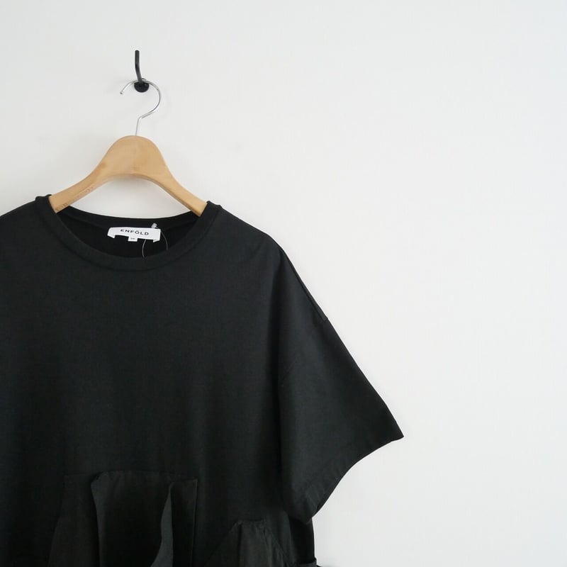 ENFOLD シルケット天竺コンビフレアTシャツ yuu様専用 ENFOLD エンフォルド シルケット天竺 コンビフレア T
