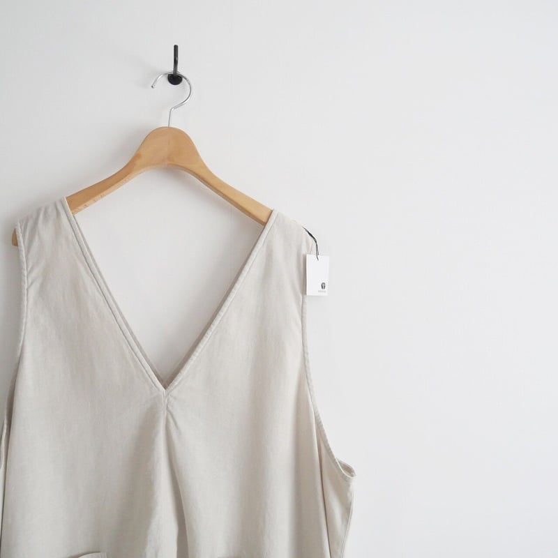 2022 / nest Robe / 【UpcycleLino】スリーブレスワンピース / 2 