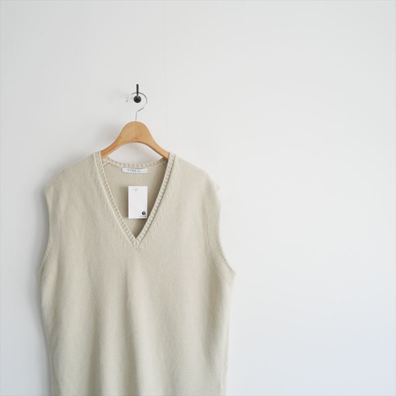 2025SS / ETRE TOKYO / コットンカシミヤニットベスト / 12252110