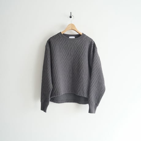 2023AW今季 / UNITED ARROWS / キルト ジャカード スウェット プルオーバー / 15122411052 / 2312-0751