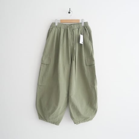 2023SS / nest Robe / コットンリネン石目 コクーンカーゴパンツ / 01231-1341 / 2508-2064