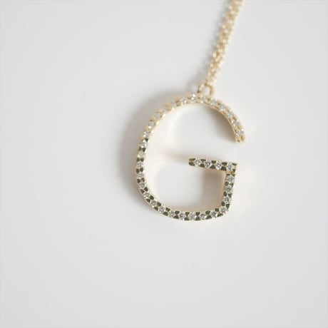 継続販売品 / GABRIELA ARTIGAS / ALPHABET WITH WHITE PAVE DIAMONDS NECKLACE / 2407-0075