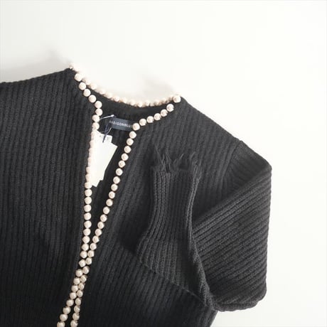 2023AW・人気完売品 / 未使用 / L'Appartement購入品 / MADISON BLUE / PEARL DAMEGE CD BRITISH WOO / 2412-0320