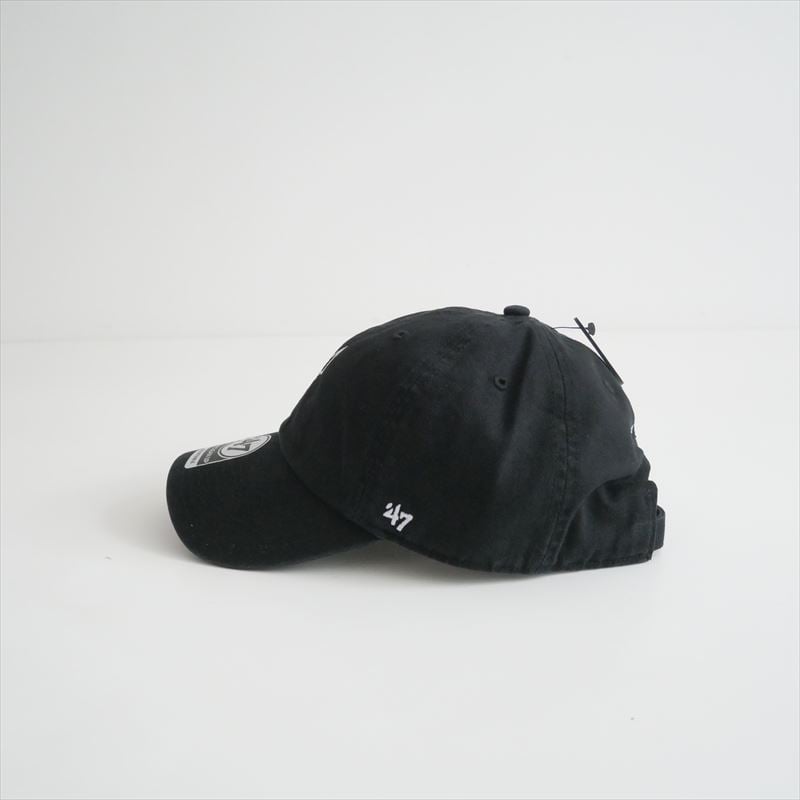 マイラン 47 MYL刺繍キャップ 黒コーデュロイ 完売 継続販売品 / 未使用 / MYLAN / Logo Cap by '47 / MY24SS-