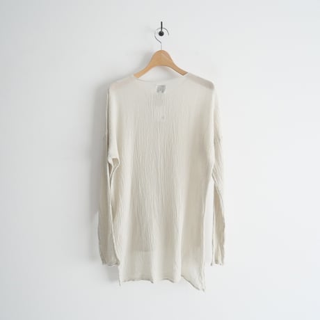 2023SS / Plage別注 / LES ATELIERS FRANCAIS DE CONFECTION / 別注 HENLY NECK L/SL シャツ / 2311-0536