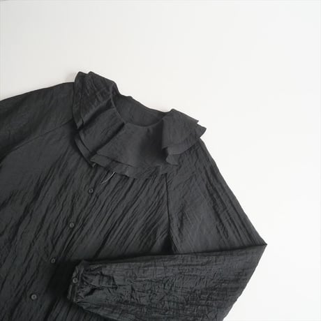 〇2023AW / 未使用 / LaTotalite / ラッフルカラーブラウス / 23051140365030 / 2508-0714