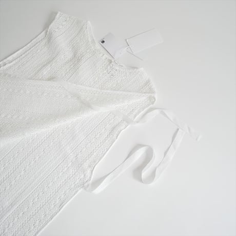 2026SS今季・人気完売品 / 未使用 / TOUJOURS cotton crochet lace cloth Dickey YM44NV01 / 2605-1351