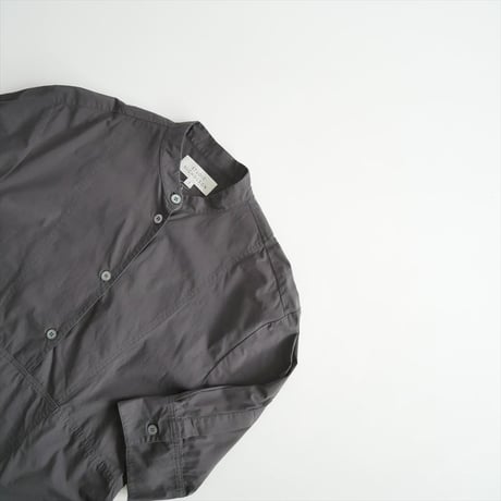 STUDIO NICHOLSON / SABO パウダーコットン ハーフプラケット シャツドレス / SNW-1371 / 2508-0429