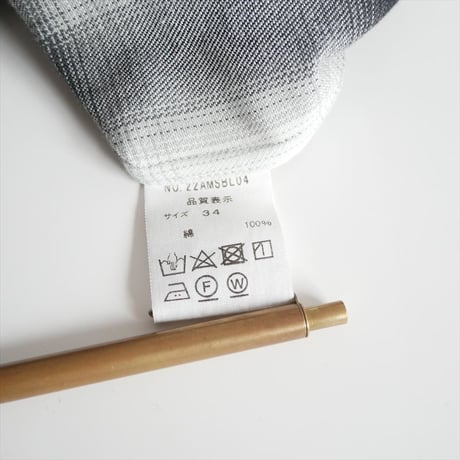 2022AW / THE SHINZONE / DOUBLE CUFF CHECK SHIRT / 22AMSBL04 / 2502-2073