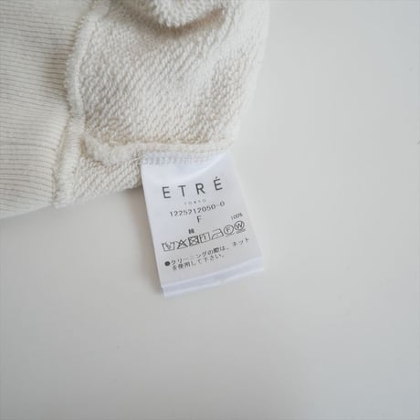 2025SS / ETRE TOKYO / クルーネックスウェットシャツ / 1225212050 / 2511-0339