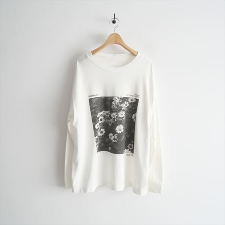 2023SS / TOUJOURS / wildflower フォトプリントロングスリーブTシャツ / 2405-0636