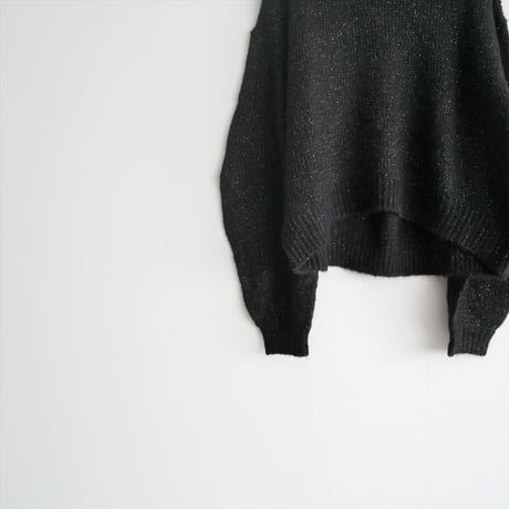 2024AW / 未使用 / three dots / Sparkle yarn pullover / 012743160001 / 2502-0182