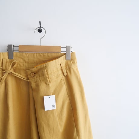 2021 / 未使用 / MAISON EUREKA / リネン WRAP PANTS / 2309-0604