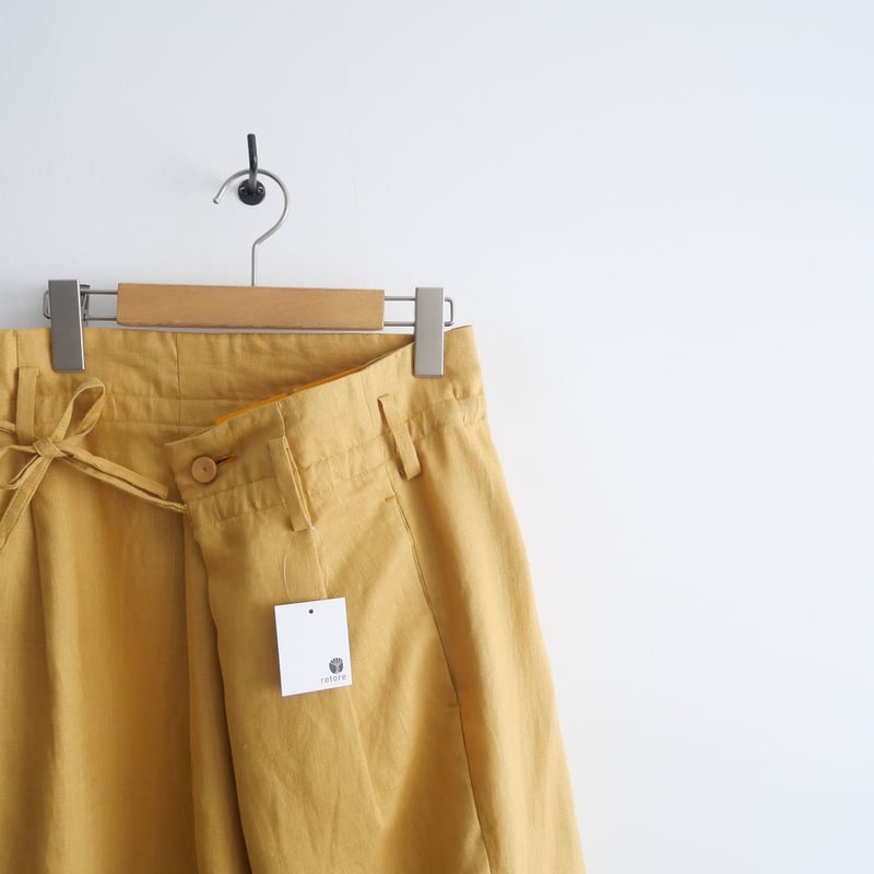 2021 / 未使用 / MAISON EUREKA / リネン WRAP PANTS / 2 2021 / 未使用 / MAISON EUREKA / リネン WRAP PANTS / 2
