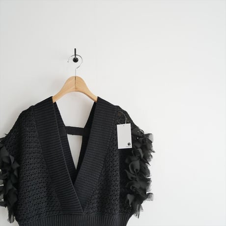 2024SS / 未使用 / IENA購入品 / RITTO / コットンVネック リボンベスト / 24080910001710 / 2512-1550