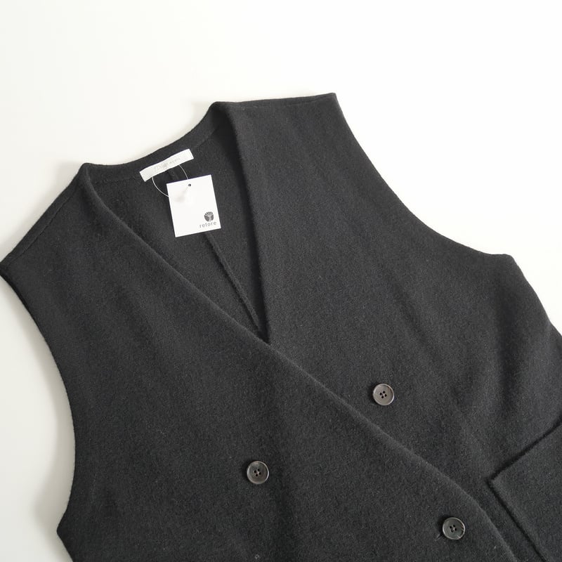 2022AW / Plage / スーパーファインウールカシミヤミラノリブ ジレ 