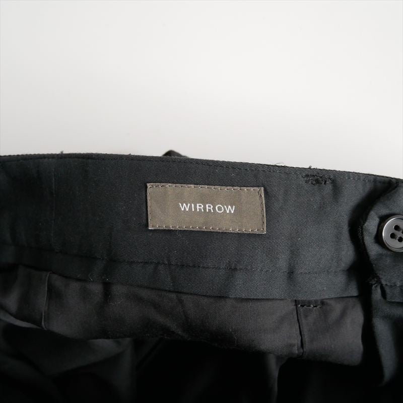 2022AW / WIRROW / Wool serge wide tapered slack