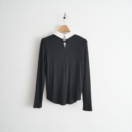 2024AW・人気完売品 / mikomoriコラボ / THIRD MAGAZINE / シャツカラーカットソー / A0843UTS204 / 2506-0516