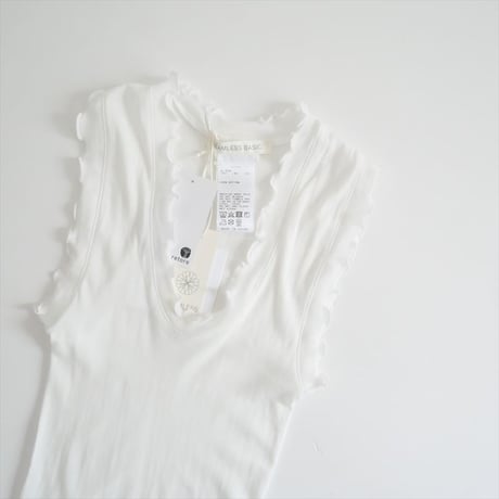 2024・人気完売品 / 未使用 / IENA LA BOUCLE購入品 / SEAMLESS BASIC. / Flounce タンクトップ / 2410-0056