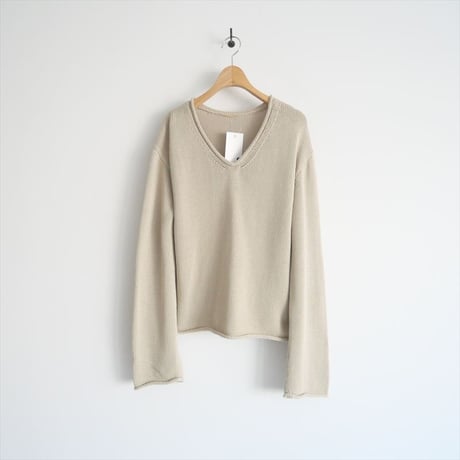 2024SS・人気完売品 / L'Appartement / Cotton 3G Vneck Knit / 24080560211010 / 2411-1197