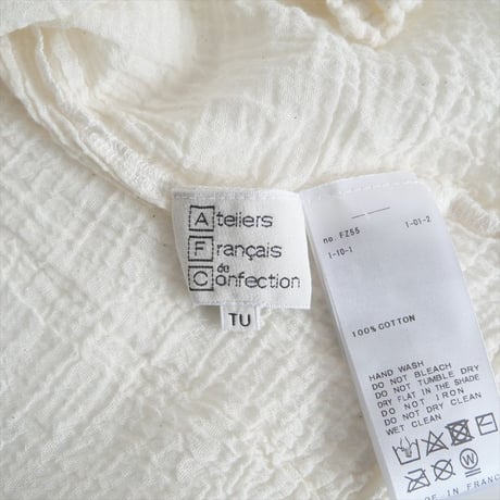 2024SS・人気完売品 / Plage別注 / LES ATELIERS FRANCAIS DE CONFECTION / 2WAY ブラウス / 2503-0525