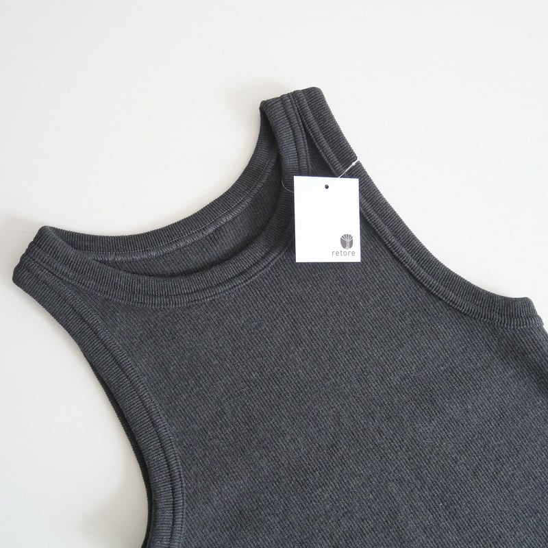 Deuxieme Classe LOREL RIB タンクトップ　グレー セール】*LOREL RIB タンクトップ（ニット/セーター）｜Deuxieme