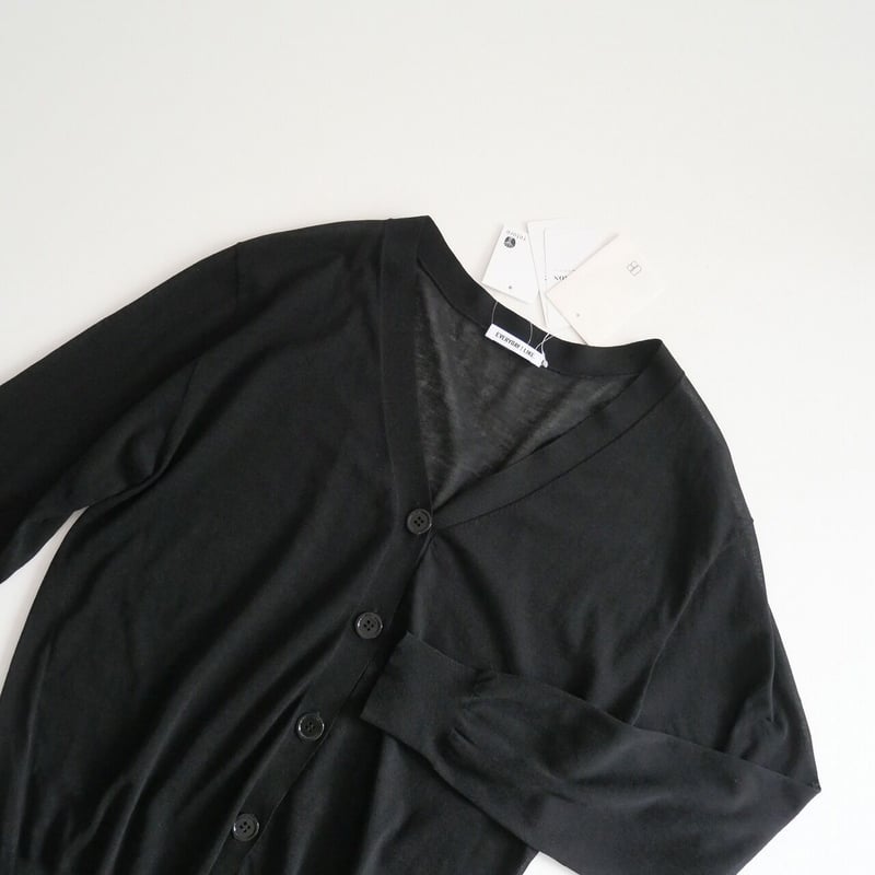Deuxieme Classe Cotton Sheer Vネック カーディガン DEUXIEME CLASSE - Deuxieme Classe Cotton Sheer Vネック