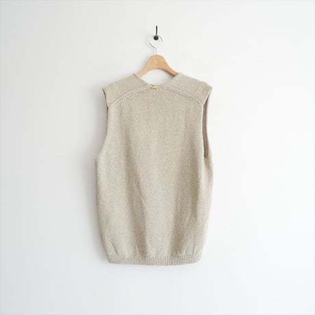 2025SS・人気完売品 / MUSE de Deuxieme Classe / Lily Linen Vネック ベスト / 25080520427010 / 2603-0022
