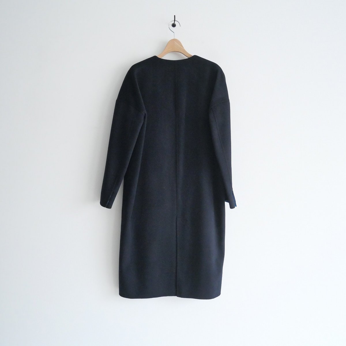 2020AW / ENFOLD / ウールリバーノーカラーストレートコート