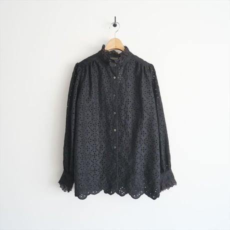 2025SS今季 / 未使用 / HUG O WaR / レーススカラップスタンドシャツ / ST-L1179 / 2504-0589