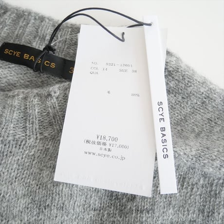 継続販売品 / SCYE BASICS / Shetland Wool Crew Neck Sweater / 2501-0214