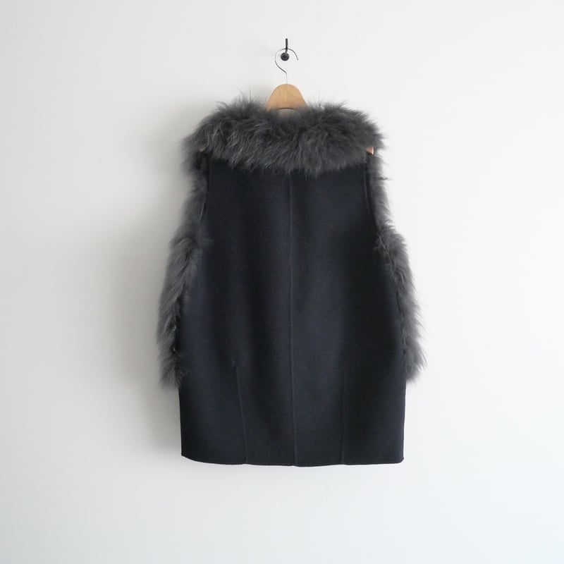 2021AW / VERMEIL par iena / カシミヤファーショートジレ / 210