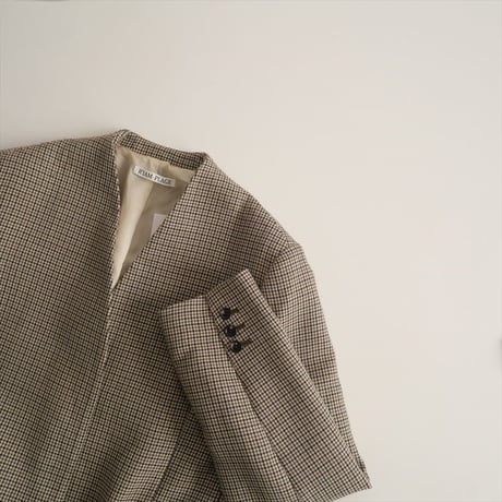 2022AW / R'IAM / Plage / チェック コートジャケット / 22010922602030 / 2410-1339