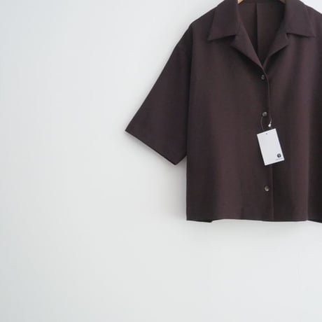 2024AW・人気完売色 / RIM.ARK / Open collar half sleeve SH / 460HAL30-1301 / 2505-0603