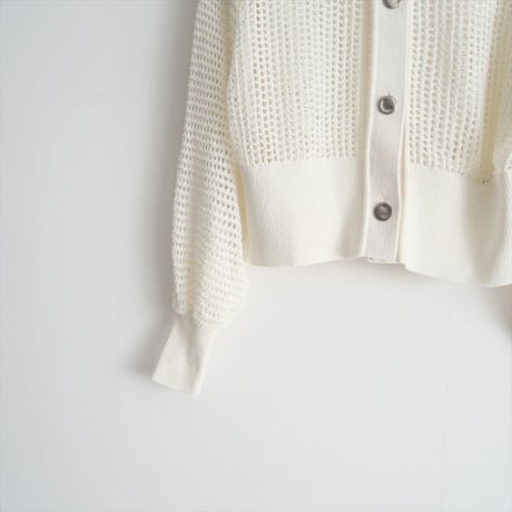 2023SS・人気完売品 / ADAM ET ROPE / パターンメッシュカーディガン / GAK03220A / 2410-0798