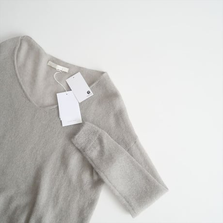 〇2024AW / evam eva / mohair silk v neck pullover / E243K034 / 2503-0057