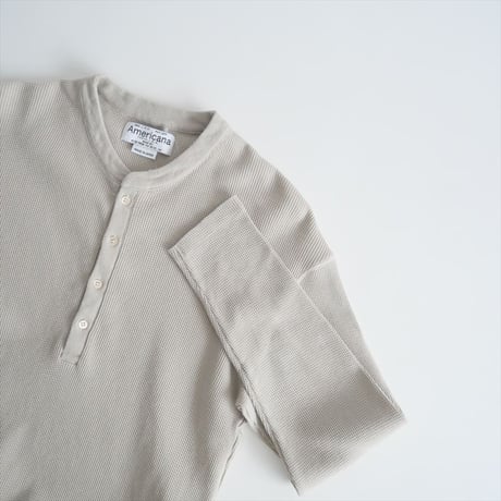 2025SS今季新作・人気完売色 / DEUXIEME CLASSE別注 / AMERICANA / WAFFLE LONGSLEEVE Tシャツ / 2504-0204