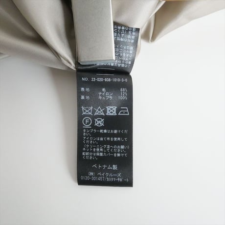 2022AW / 未使用 / VERMEIL par iena / リングツイード 金ボタンコート / 22020938101030 / 2411-0514