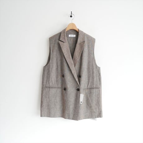 2025SS / SACRA / LINEN COTTON CHAMBRAY GILET / 125106061 / 2509-2029