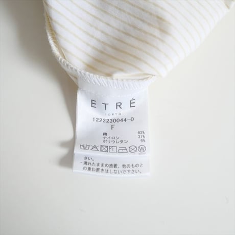 2022 / ETRE TOKYO / ストライプロングシャツワンピース / 1222230044 / 2507-0512