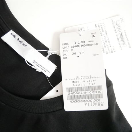 2025SS 未使用 L'Appartement Beautiful T Shirts 25070560010110 2606-0907