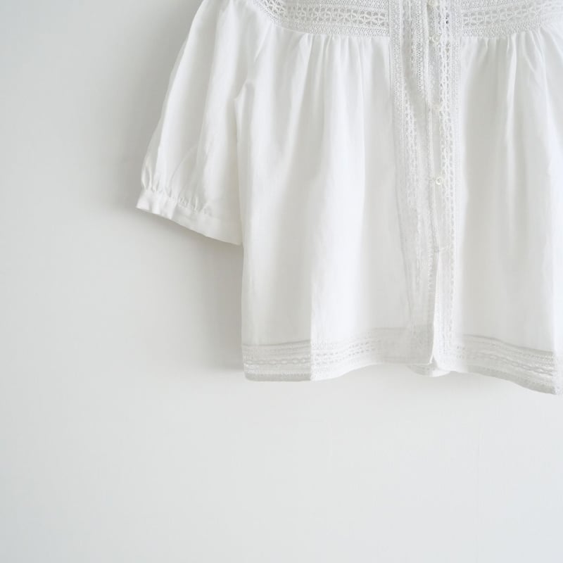 Khadi and Co. アンドラプレインブラウス レースブラウス М Khadi and Co. | アンドラプレインブラウス〈 VENUS 〉 White