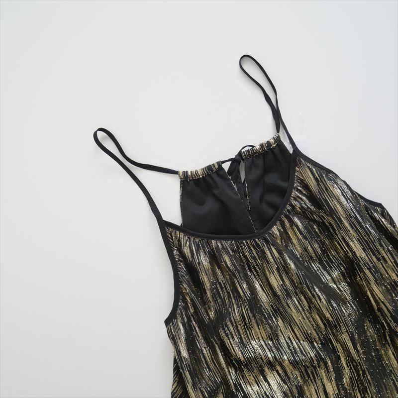 CITYSHOP GOLD LAME DRESS キャミワンピース試着のみ CITYSHOP GOLD LAME DRESS キャミワンピース試着のみ