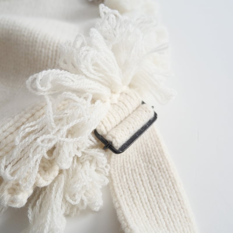 2023AW / HYKE / FRINGE SWEATER VEST / 232-11332