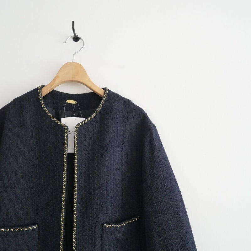 2022 未使用 / DEUXIEME CLASSE / chain ツイード ジャケット / 2022 未使用 / DEUXIEME CLASSE / chain ツイード ジャケット /