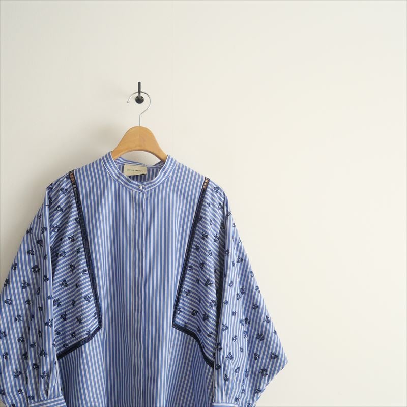 UNITED ARROWS エンブロイダリー コンビ ドルマンシャツ 1500024F1806_m1_a012.jpg