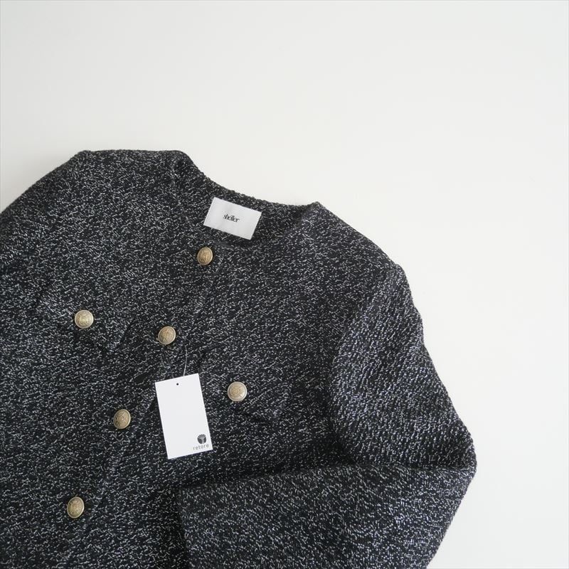 〇2023AW・人気完売品 / sheller / Glitter tweed jacket